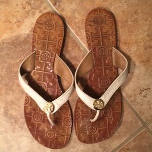 Tory Burch White Thora Sandals